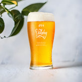 Landmark Birthday Personalised Beer Glasses Gift For Him